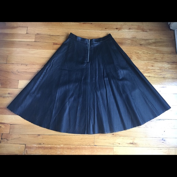 Midi leather skirt - Picture 3 of 6